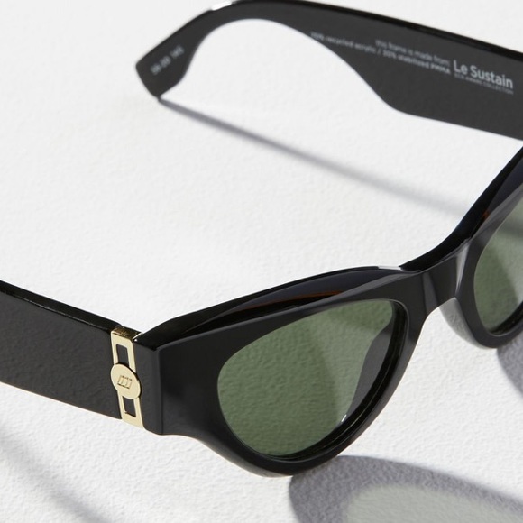 Le Specs - Fanplastico cateye sunglasses in black from Anthropologie NWT - Picture 2 of 7